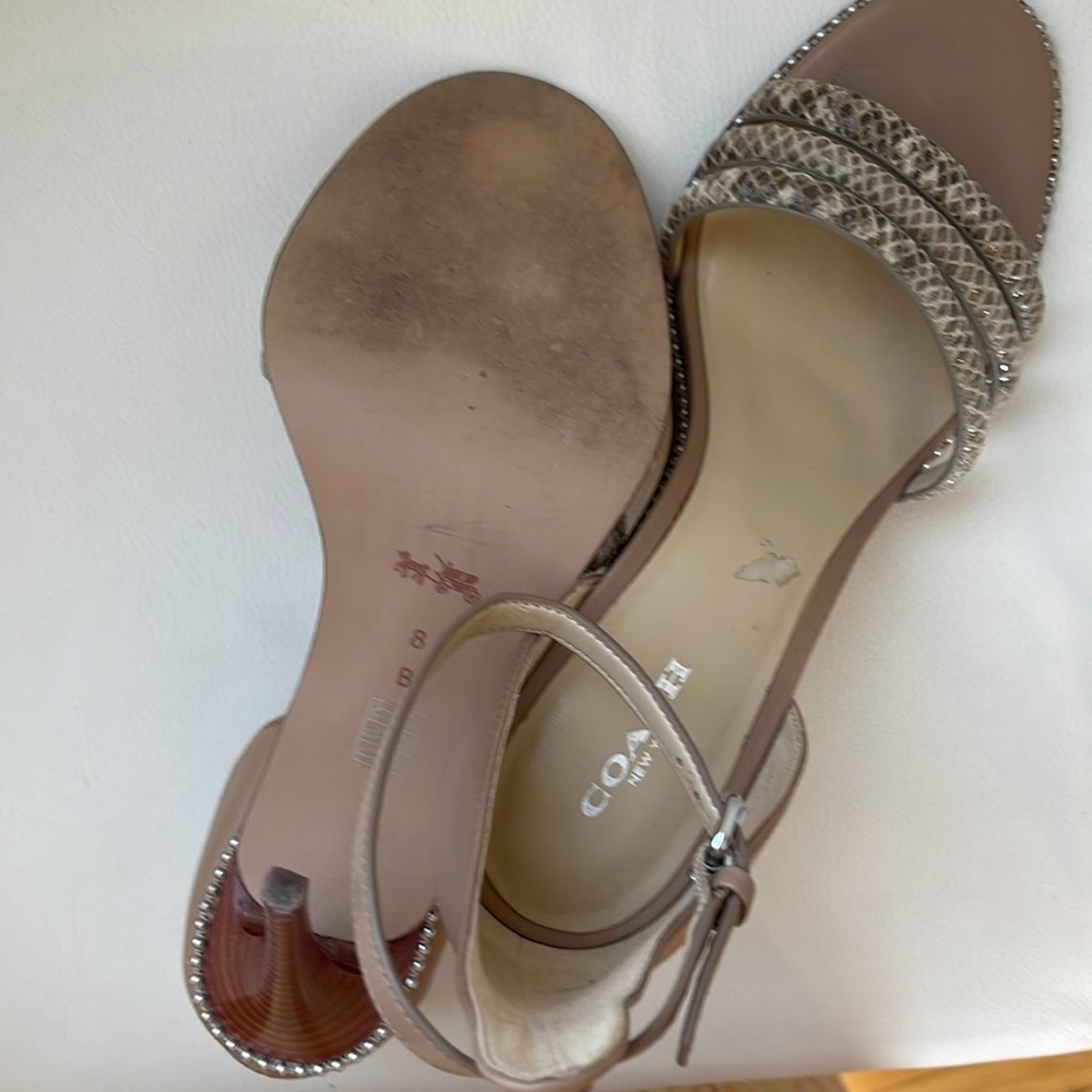 Coach Python Print Heel - image 6